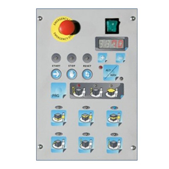 Bedienelement der T90 Fix halbautomatischer Dreharmwickler 
