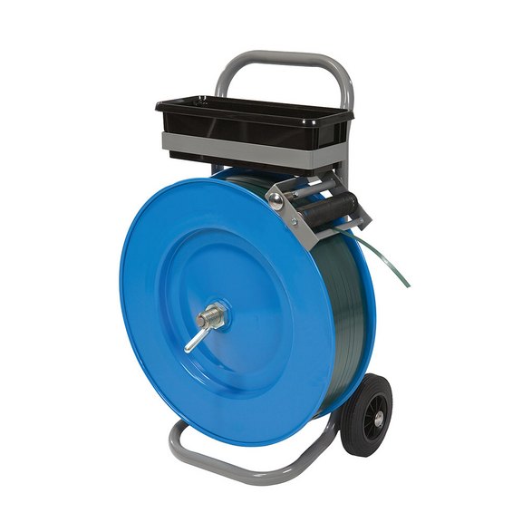 PET-Umreifungsband auf Abrollwagen