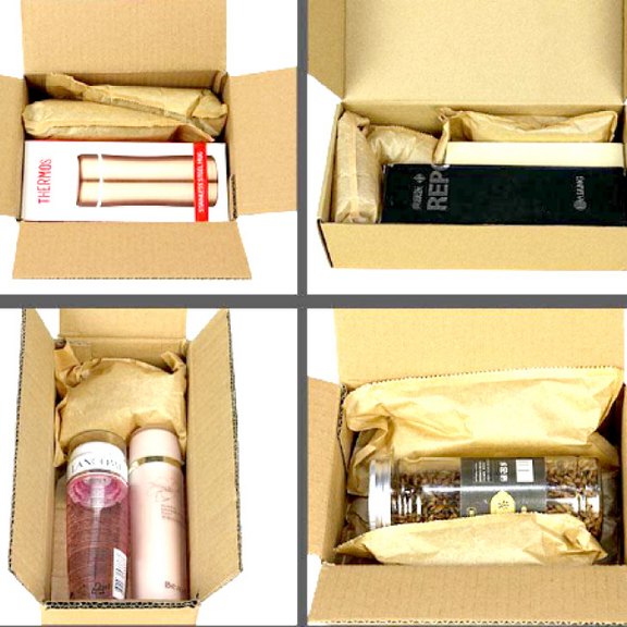 laio® AIR 18022 Luftkissensystem für Füll- und Polstermaterial Packbeispiele
