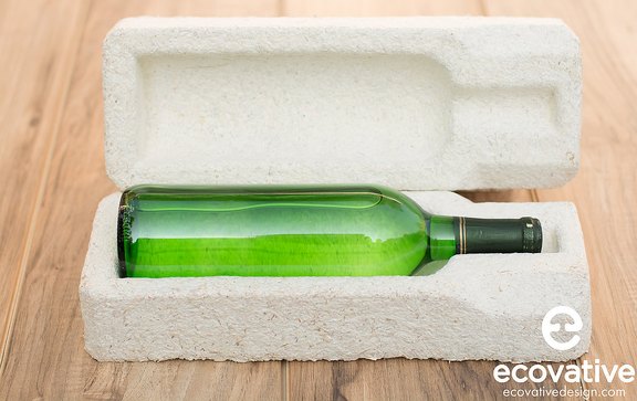 Mit Myco Foam lassen sich z. B. Formteile für den Flaschenversand herstellen © Ecovative Mit Myco Foam lassen sich z. B. Formteile für den Flaschenversand herstellen © Ecovative