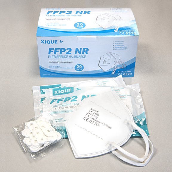 XIQUE FFP2 NR Filtrierende Halbmaske weiß