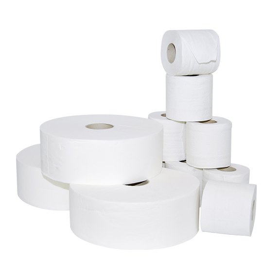 Toilettenpapier in verschiedenen Größen