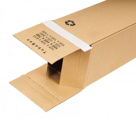 Verpackung mit Selbstklebestreifen und Aufreißband