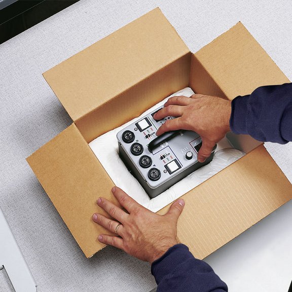 Instapacker™ individuelle Produktion von Schaumbeutelverpackungen