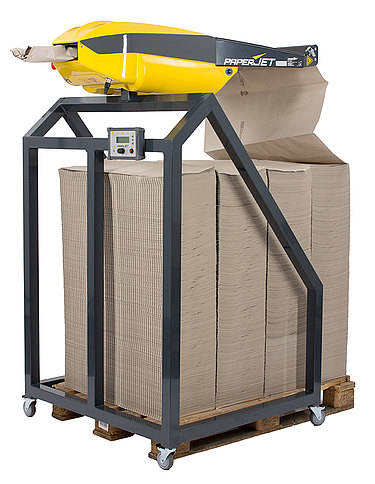Bis zu 200 Papierpolster pro Minute: PaperJet® Papierpolstersystem Bis zu 200 Papierpolster pro Minute: PaperJet® Papierpolstersystem