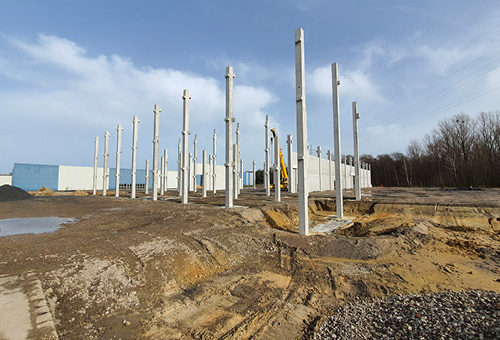 Hildebrandt Baustelle Bergkamen Stützen