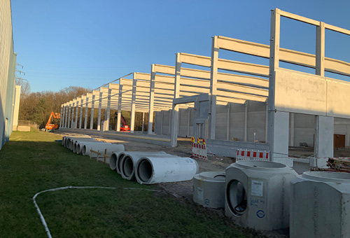 Hildebrandt Baustelle Bergkamen Seitenansicht