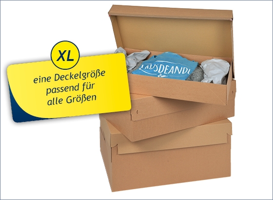 eine Deckelgröße passend für alle Gößen