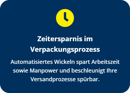 Vorteil 1: Zeitersparnis im Verpackungsprozess