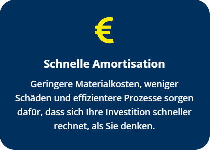 Vorteil 4: Schnelle Armortisation