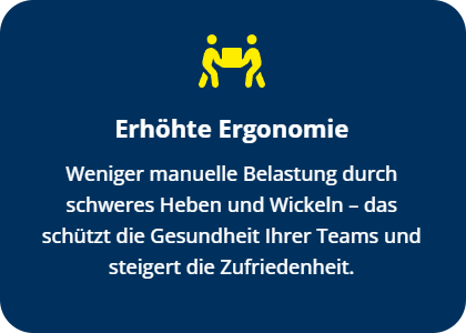 Vorteil 6: Erhöhte Ergonomie